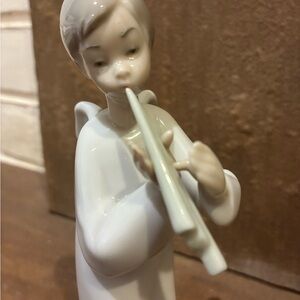 Vintage Nao by Lladro Angel Figurine with Flute (6.5”)